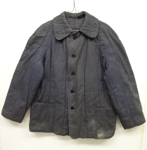 画像: ユーロワーク 中綿入り ワークジャケット カバーオール ブルーグレー (VINTAGE) 「Jacket」 入荷しました。