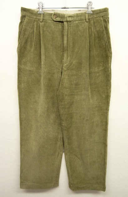 画像: BAILO ツープリーツ 太畝 コーデュロイパンツ KHAKI (VINTAGE) 「Bottoms」 入荷しました。