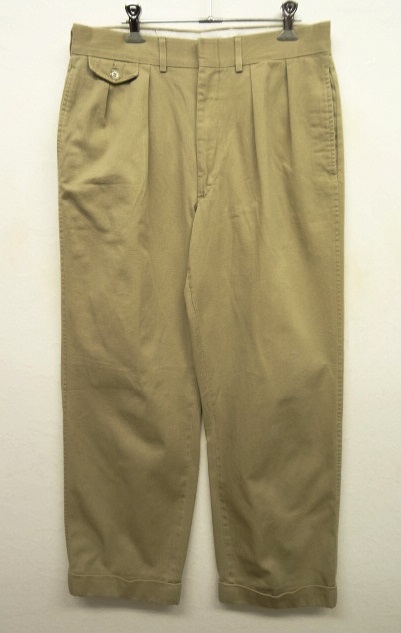 画像: 70'S BROOKS BROTHERS ツープリーツ チノパン (VINTAGE) 「Bottoms」 入荷しました。