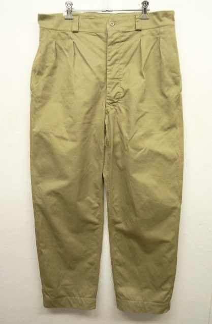 画像: 60'S フランス軍 M52 プリーツ入り チノパンツ サイズ35 (VINTAGE) 「Bottoms」 入荷しました。