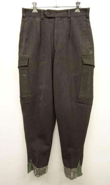 画像: 50'S スウェーデン軍 ウールギャバジン カーゴパンツ チャコール (VINTAGE) 「Bottoms」 入荷しました。