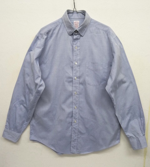 画像: 90'S BROOKS BROTHERS "ALL COTTON" タブカラーシャツ ブルー USA製 (VINTAGE) 「L/S Shirt」 入荷しました。