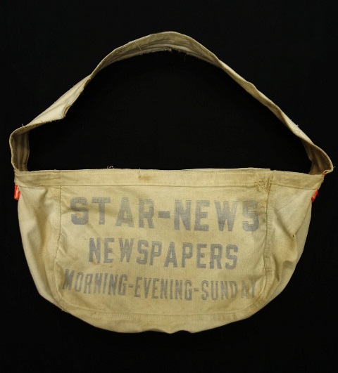 画像: 50'S STAR-NEWS 染み込みプリント ニュースペーパーバッグ (VINTAGE) 「Bag」 入荷しました。