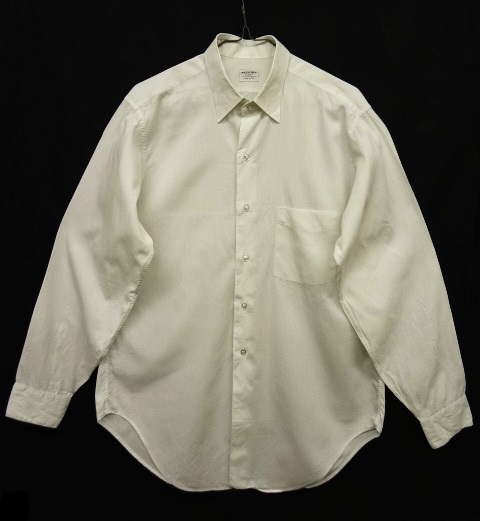 画像: 60'S ARROW コットン100% 長袖 ドレスシャツ ホワイト USA製 (VINTAGE) 「L/S Shirt」 入荷しました。