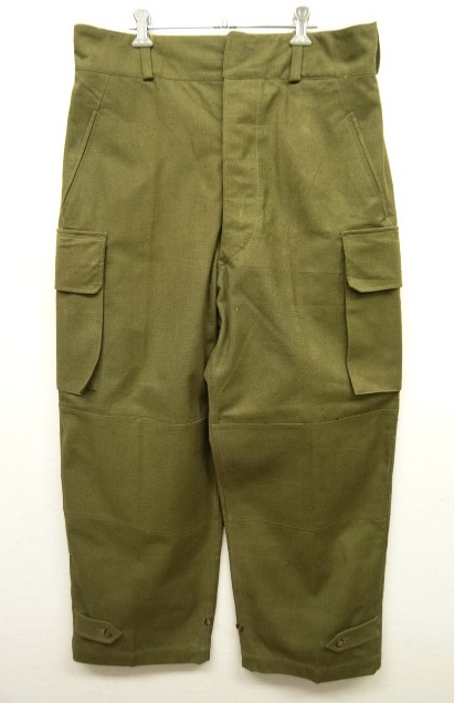 画像: 50'S フランス軍 M47 フィールドパンツ 前期型 KHAKI サイズ25 (DEADSTOCK) 「Bottoms」 入荷しました。