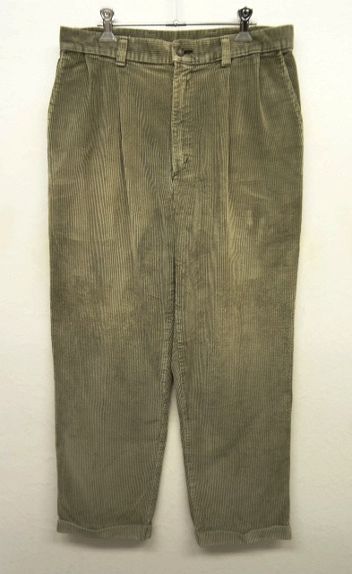 画像: UNKNOWN ツープリーツ 太畝 コーデュロイパンツ USA製 (VINTAGE) 「Bottoms」 入荷しました。