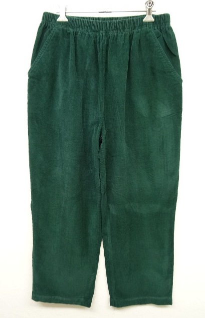 画像: ウエストゴム入り コーデュロイ イージーパンツ GREEN (USED) 「Bottoms」 入荷しました。