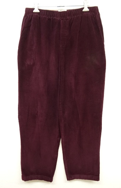 画像: ウエストゴム入り コーデュロイ イージーパンツ BURGUNDY (USED) 「Bottoms」 入荷しました。