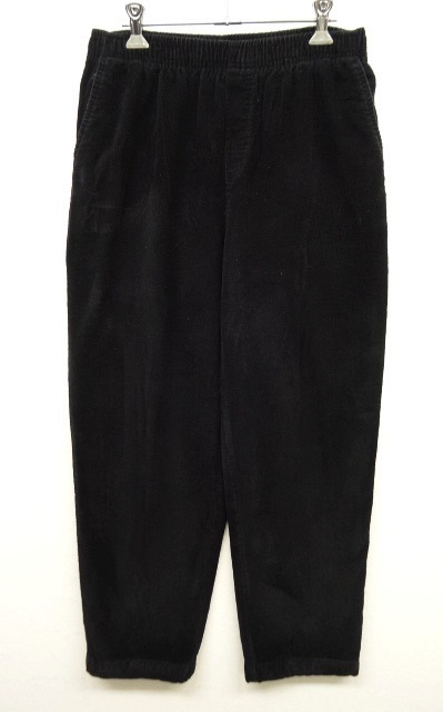 画像: ウエストゴム入り コーデュロイ イージーパンツ BLACK (USED) 「Bottoms」 入荷しました。
