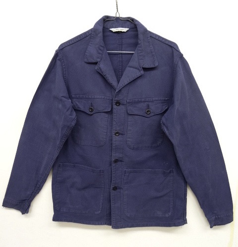 画像: ユーロワーク コットン100% ワークジャケット カバーオール ブルー (VINTAGE) 「Jacket」 入荷しました。