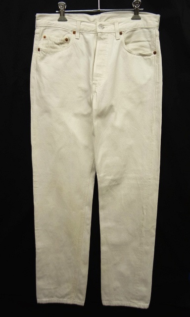 画像: 90'S LEVIS 501 デニム ホワイト フランス製 W32L34 (VINTAGE) 「Bottoms」 入荷しました。