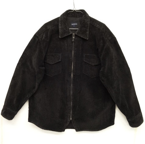 画像: CHECKPOINT 太畝コーデュロイ フルジップシャツ BLACK (USED) 「L/S Shirt」 入荷しました。