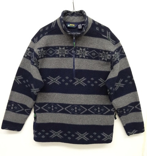 画像: 90'S EDDIE BAUER "EBTEK" ハーフジップ フリースジャケット スノーフレーク柄 (VINTAGE) 「Jacket」 入荷しました。