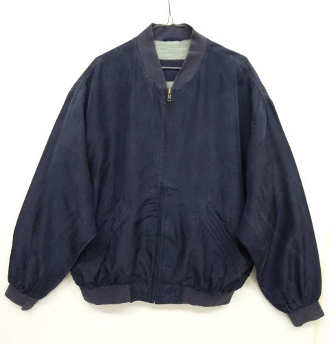 画像: DANIEL HECHTER シルクブルゾン ドリズラージャケット NAVY (USED) 「Jacket」 入荷しました。