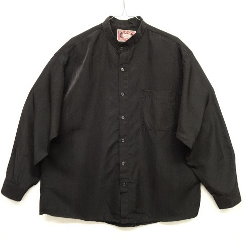 画像: DAVID COLLECTION 長袖 ノーカラーシャツ ブラック (USED) 「L/S Shirt」 入荷しました。
