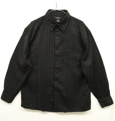 画像: GNW 長袖 デザインシャツ ブラックベース/総柄 (USED) 「L/S Shirt」 入荷しました。