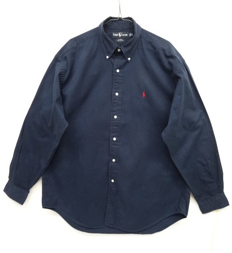 画像: 90'S RALPH LAUREN "BLAIRE" コットンツイル BDシャツ NAVY (VINTAGE) 「L/S Shirt」 入荷しました。