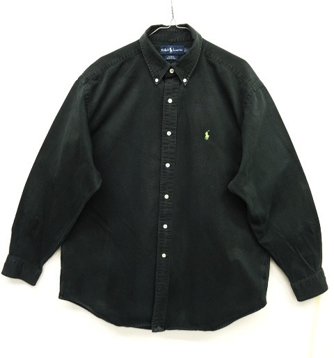 画像: 90'S RALPH LAUREN "BLAKE" コットンツイル BDシャツ BLACK (VINTAGE) 「L/S Shirt」 入荷しました。
