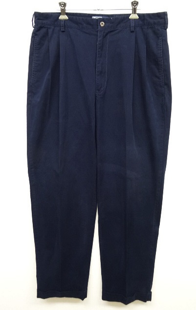 画像: 90'S RALPH LAUREN "HAMMOND PANT" ツープリーツ チノパンツ NAVY (VINTAGE) 「Bottoms」 入荷しました。