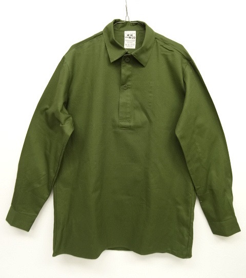 画像: スウェーデン軍 M55 裾スクエア ミリタリーシャツ オリーブ (DEADSTOCK) 「L/S Shirt」 入荷しました。