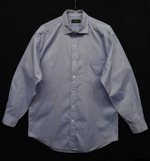 画像: 90'S J.CREW 旧タグ オックスフォード 長袖 ワイドカラーシャツ ブルー (VINTAGE) 「L/S Shirt」 入荷しました。