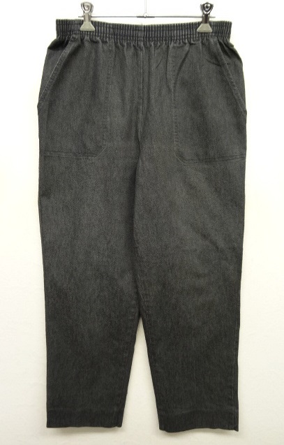 画像: ウエストゴム入り デニム イージーパンツ BLACK USA製 (USED) 「Bottoms」 入荷しました。