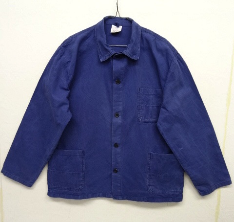 画像: ユーロワーク コットン100% ワークジャケット カバーオール ブルー (VINTAGE) 「Jacket」 入荷しました。