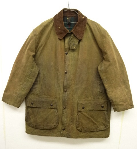 画像: 80'S BARBOUR 3クレスト 旧タグ "NORTHUMBRIA JACKET" 裏地ウール オイルドジャケット OLIVE イングランド製 (VINTAGE) 「Jacket」 入荷しました。