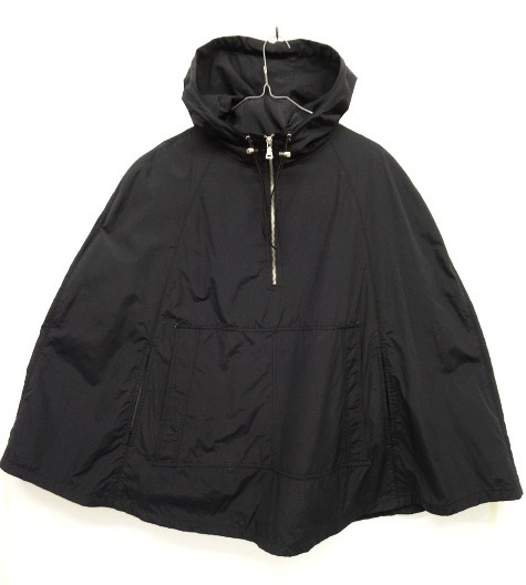 画像: AVENUE ハーフジップ フード付き アノラック ポンチョ ブラック (VINTAGE) 「Jacket」 入荷しました。