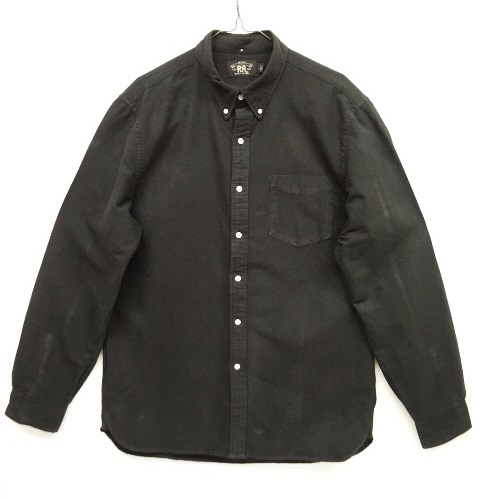 画像: RRL マチ付き 3点留めボタンダウンシャツ ブラック (USED) 「L/S Shirt」 入荷しました。