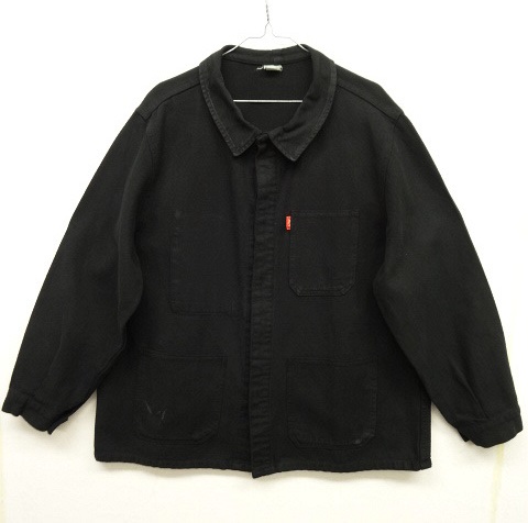 画像: 70'S ユーロワーク コットン ワークジャケット カバーオール 後染めブラック (VINTAGE) 「Jacket」 入荷しました。