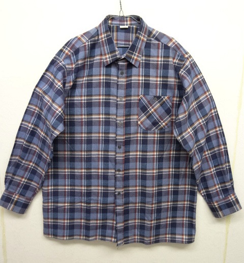 画像: 80'S UNKNOWN ユーロワーク フランネル ビッグシャツ チェック柄 (DEADSTOCK) 「L/S Shirt」 入荷しました。