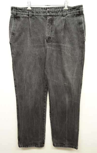 画像: ユーロワーク ワンプリーツ デニム トラウザーズ BLACK (VINTAGE) 「Bottoms」 入荷しました。