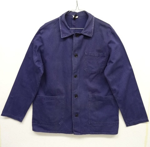 画像: ユーロワーク コットンツイル ワークジャケット カバーオール NAVY (VINTAGE) 「Jacket」 入荷しました。