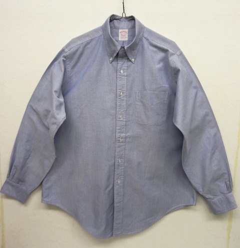 画像: 80'S BROOKS BROTHERS "ALL COTTON" オックスフォード BDシャツ ブルー USA製 (VINTAGE) 「L/S Shirt」 入荷しました。