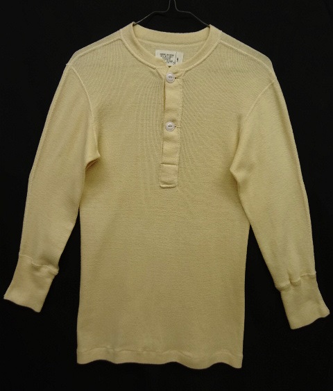 画像: 80'S アメリカ軍 ヘンリーネック アンダーシャツ NATURAL (DEADSTOCK) 「T-Shirt」 入荷しました。