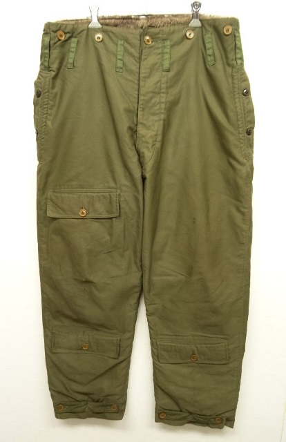 画像: 40'S アメリカ軍 US ARMY AIR FORCE "A-9" 黒タグ 裏地アルパカ フライトトラウザーズ (VINTAGE) 「Bottoms」 入荷しました。