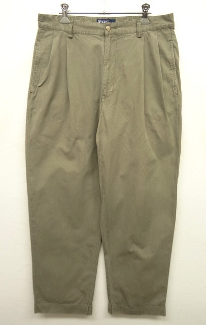 画像: 90'S RALPH LAUREN "HAMMOND PANT" ツープリーツ チノパンツ KHAKI (VINTAGE) 「Bottoms」 入荷しました。