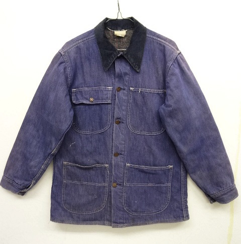 画像: 70'S UNKNOWN ブランケット入り デニム カバーオール ナス紺 USA製 (VINTAGE) 「Jacket」 入荷しました。