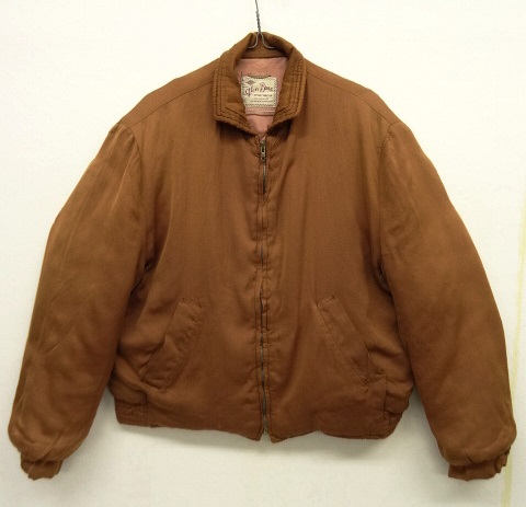 画像: 50'S GLEN BRAE SPORTSWEAR レーヨンギャバジンジャケット CROWNジップ (VINTAGE) 「Jacket」 入荷しました。