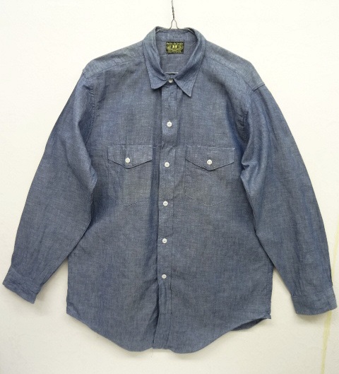 画像: 70'S BB BRAND コットン100% シャンブレーシャツ (VINTAGE) 「L/S Shirt」 入荷しました。