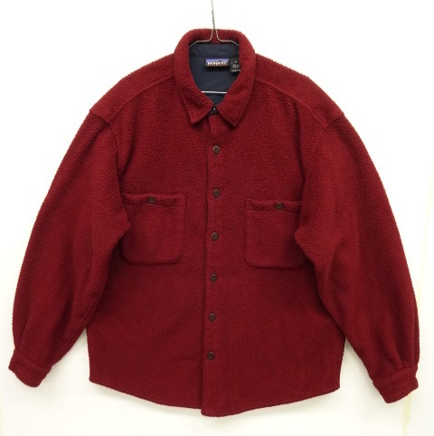 画像: 90'S PATAGONIA オーバルロゴ フリースシャツ バーガンディ USA製 (VINTAGE) 「Jacket」 入荷しました。