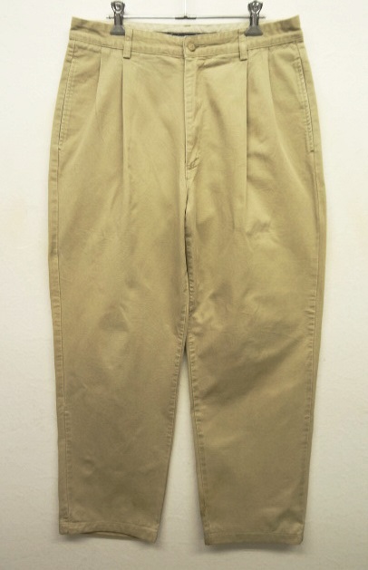 画像: 90'S RALPH LAUREN "HAMMOND PANT" ツープリーツ チノパンツ BEIGE (VINTAGE) 「Bottoms」 入荷しました。