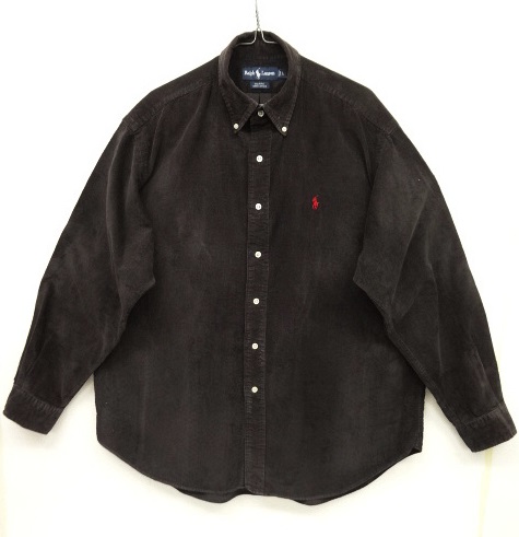 画像: 90'S RALPH LAUREN "BLAIRE" コーデュロイ BDシャツ BLACK (VINTAGE) 「L/S Shirt」 入荷しました。