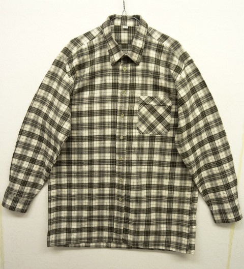 画像: 80'S UNKNOWN ユーロワーク フランネル ビッグシャツ チェック柄 (DEADSTOCK) 「L/S Shirt」 入荷しました。