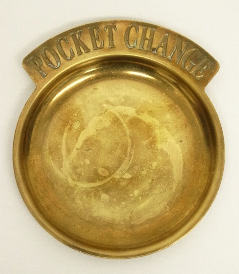 画像: ブラス製 POCKET CHANGE マネートレイ 小物入れ (ANTIQUE) 「Antique Goods」 入荷しました。