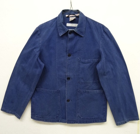 画像: フレンチワーク コットンツイル ワークジャケット カバーオール BLUE (VINTAGE) 「Jacket」 入荷しました。