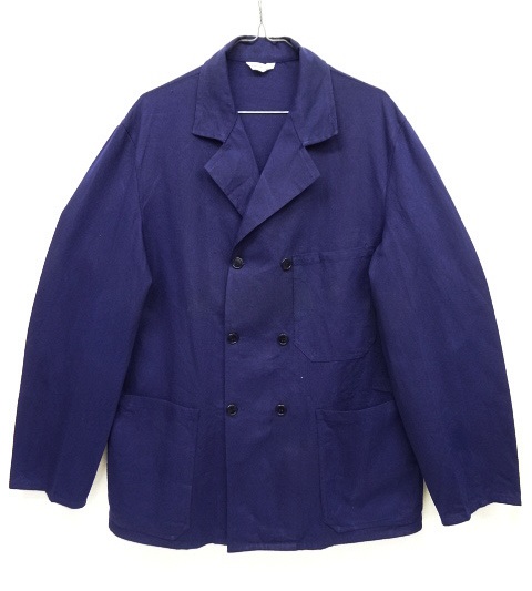 画像: フレンチワーク コットンツイル ダブルブレストジャケット INK BLUE (VINTAGE) 「Jacket」 入荷しました。