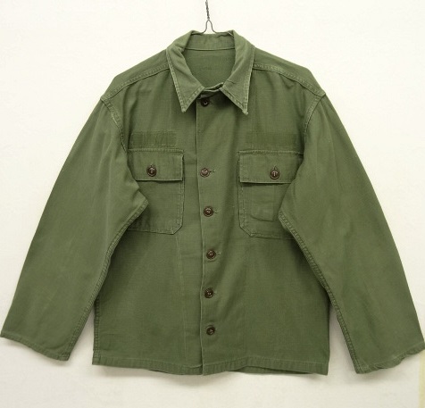 画像: 60'S アメリカ軍 US ARMY "1st MODEL" OG107 コットンサテン ユーティリティシャツ (VINTAGE) 「L/S Shirt」 入荷しました。