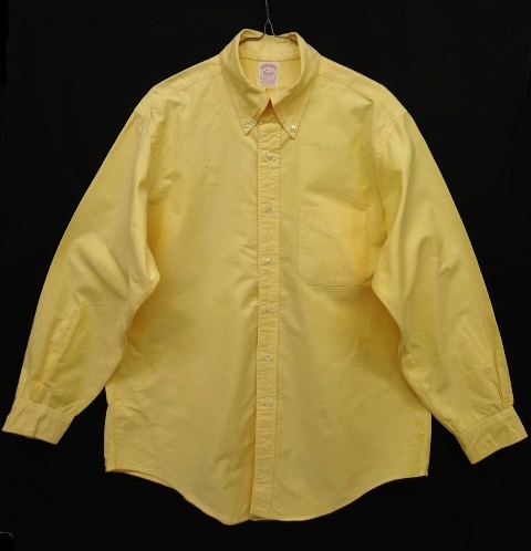 画像: 90'S BROOKS BROTHERS オックスフォード BDシャツ イエロー USA製 (VINTAGE) 「L/S Shirt」 入荷しました。